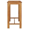 vidaXL Garden Bar Table Natural Wood Solid Acacia Wood 47.2x23.6x41.3 in - 4 of 4
