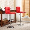 CAVINAS Swivel Barstools Set of 2, Height Adjustable Faux Leather Counter Height Bar Stool Chair with Back for Bar, Kitchen, Dining Room - 2 of 4