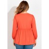 Avenue V-Neck Blouson Elastic Waist Blouse - 3 of 4