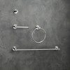 Elegant Lighting Freya 4-Piece Bathroom Hardware Set in Chrome - 3 of 4