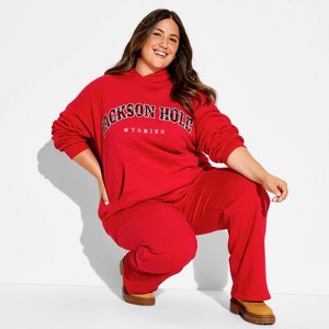 Women's Oversized Hooded Pullover Sweatshirt - Wild Fable™ - 1 of 3