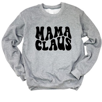 Simply Sage Market Women's Graphic Sweatshirt Mama Claus Wavy