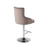 Meridian Furniture,Claude Pink Velvet Adjustable Stool - 2 of 4
