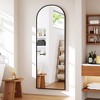 Arched Full Length Mirror with Stand, 65x22 Inch Large Full Body Mirror Freestanding, Wall Mounted for Bedroom Living Room, Entryway - 4 of 4