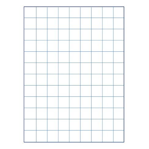 School Smart Graph Paper, 1 Inch Rule, 9 X 12 Inches, Manila, 500 Sheets :  Target
