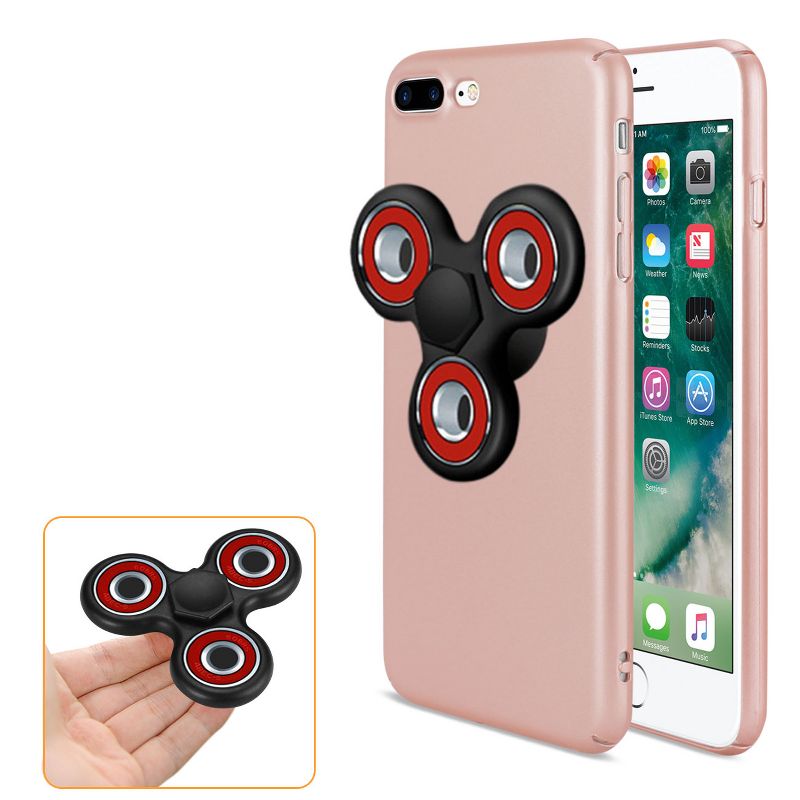 Reiko iPhone 8 Plus/ 7 Plus Case with Fidget Spinner Clip On in Rose Gold, 2 of 5