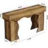 Tribesigns 55.1" Console Table, Entryway Table Couch Table Behind Sofa with Scalloped Edges for Hallway Foyer Living Room Entrance - 3 of 4