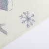 Unique Bargains Table Runner Rectangular Winter Christmas Pattern 7 Linen Colorful 1 Pc - 2 of 3
