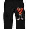 Sesame Street Elmo Holding Microphone Men's Black Graphic Sweatpants - 2 of 3