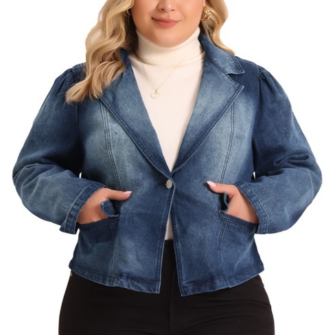 Target denim jacket plus on sale size