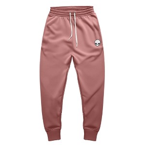 Dalix Alien Embroidered Fleece Jogger Cuff Sweatpant Sweats Soft Warm Cute Womens - 1 of 4