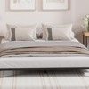 6" Low Profile Full/Twin/Queen Metal Platform Bed Frame, Heavy Duty Steel Slat Support, No Box Spring Needed, Black/White - 4 of 4