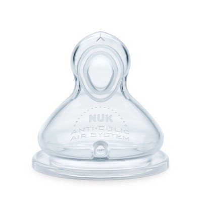 NUK Smooth Flow Anti-Colic Bottle Nipples - 2ct