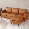 Brown Square Storage Ottoman Module?- A modular piece designed for sectional sleeper sofas. - 2 of 4