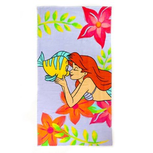 Disney Little Mermaid and Flounder Beach Towel - 1 of 4