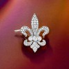 Ross-Simons 1.00 ct. t.w. Diamond Fleur-De-Lis Pin in Sterling Silver - 4 of 4