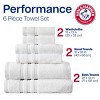 Arm & Hammer 6pc Performance Bath Towels and Hand Towels with Washcloth Set - 2 of 4