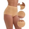 INSPIRE CHIC Women's High-Waisted Tummy Control Butt Lifting Postpartum Briefs 5 Packs - 3 of 4