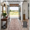 Persia Style Area Rug, Low Pile Lightweight Print, Washable Rugs, Soft Entryway Rugs, Non-Slip Backing, Non-Shedding, for Living Room - 3 of 4