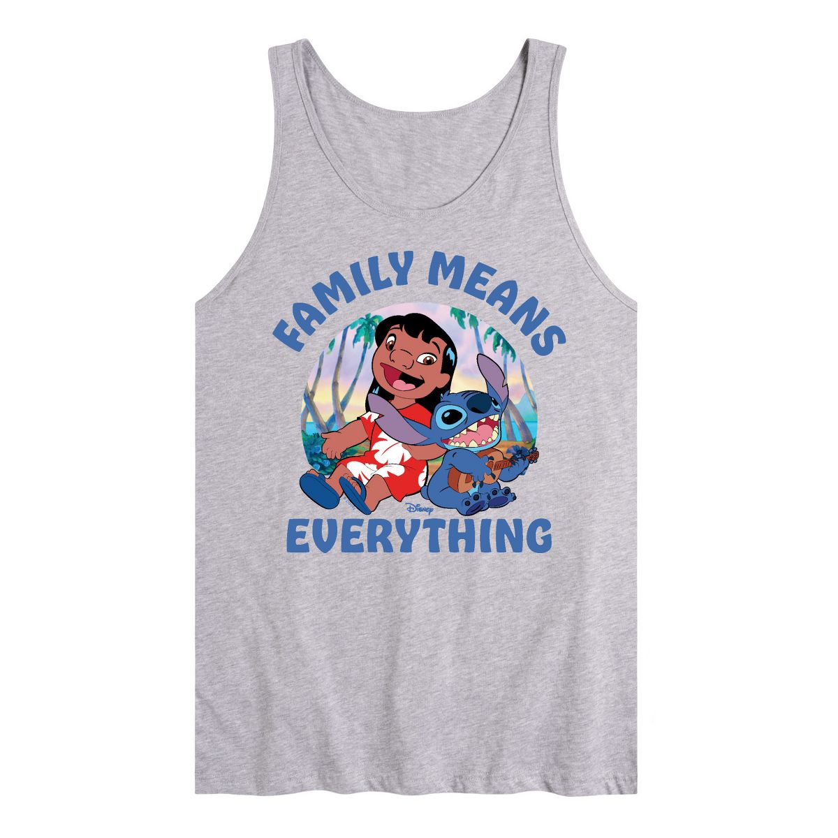 Men's - Lilo & Stitch - Family Means Everything Graphic Tank Top