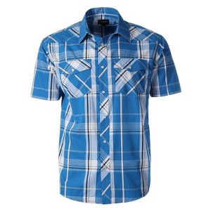 Gioberti Men's Western Cowboy Short Sleeve Shirt with Snap Buttons - 1 of 4