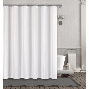 Kate Aurora Nautical Hampton Stripe Cotton Fabric Shower Curtain - 70 in. W x 72 in. L - 1 of 1