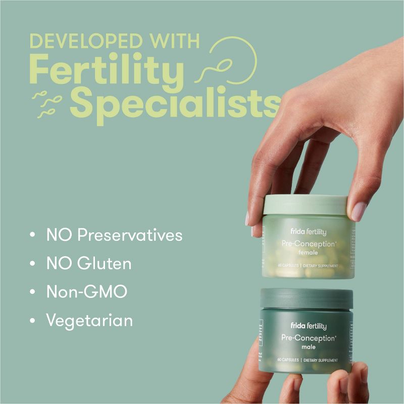 Frida Fertility Pre-Conception Supplements - 60ct, 5 of 13