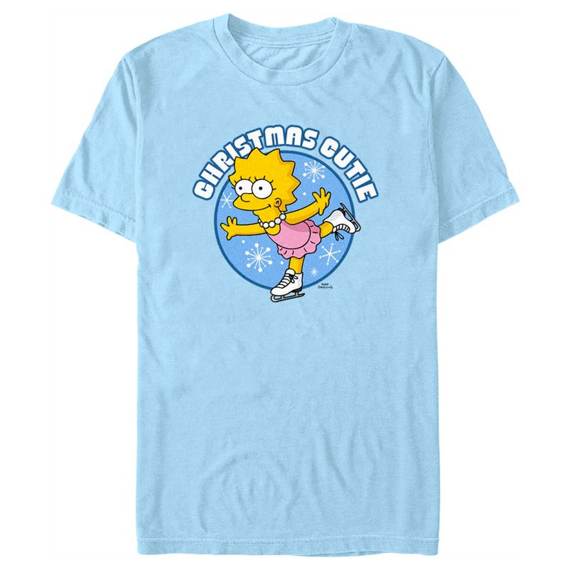Men's The Simpsons Christmas Cutie Lisa T-Shirt, 1 of 5