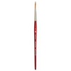 Princeton Velvetouch Long Round Brush, Synthetic Bristles, Short Handle Mixed Media Paintbrush, Scarlet, Size 6, Pack of 2 - 2 of 4