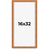 PosterPalooza | Panoramic Classic Brown Picture Frame - UV Acrylic, Foam Board Backing, Hanging Hardware - 2 of 4