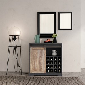 31 Inch Farmhouse Barn Door Bar Cabinet For Living Room, Dining Room - 1 of 4