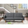 NicBex Modern Comfy Loveseat Sofa Convertible Sleeper Sofa Bed Tufted Buttons Sofa Couch with Wood Legs for Living Room,Apartment - 4 of 4