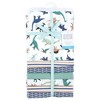 Hudson Baby Boys Cotton Flannel Receiving Blankets Bundle, Dino Friends, One Size - 2 of 4