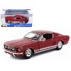 1967 Ford Mustang GT Red with White Stripes 1/24 Diecast Model Car by Maisto - 4 of 4