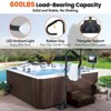 Hot Tub Handrai with Light,360¡ã Rotatable Adjustable 35"-57" Height Spa Rail with Slide-Under Base, Non-Slip Grip - 2 of 4