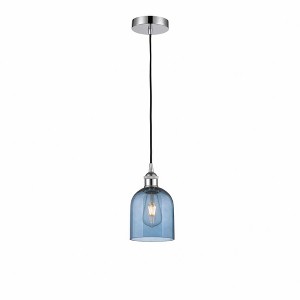 Bella - 1 Light Cord Hung Mini Pendant In Industrial Style-9.5 Inches Tall and 5.5 Inches Wide - 1 of 1