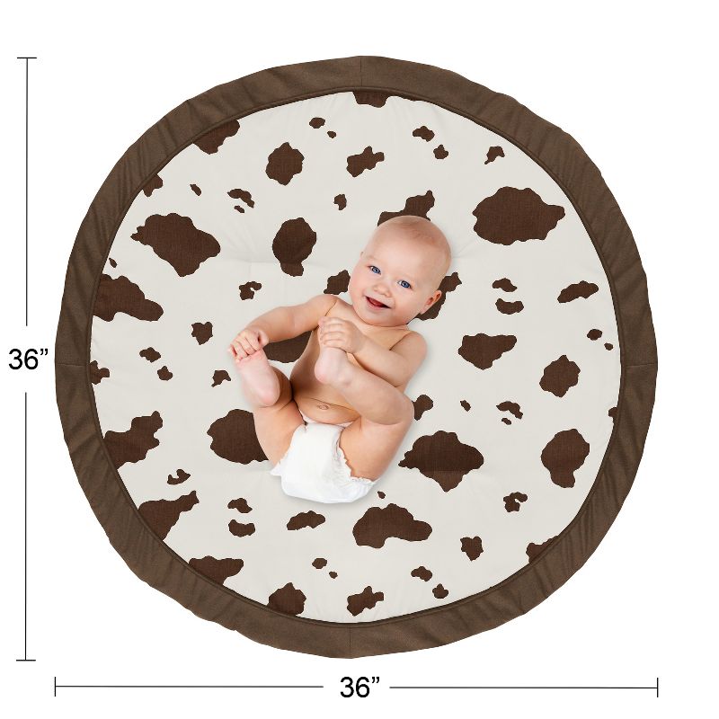 Sweet Jojo Designs Boy Baby Tummy Time Playmat Wild West Brown and Ivory, 5 of 6