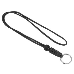 Unique Bargains Keys Whistle ID Card Holder Badge Lanyards with Metal Ring 18" - 1 of 4