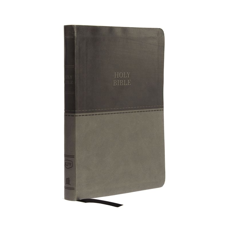 KJV, Thinline Bible, Large Print, Imitation Leather, Red Letter Edition - by  Thomas Nelson (Leather Bound), 1 of 2