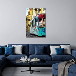 iCanvas Graffiti Tramway Lisbon by Philippe Hugonnard Canvas Print Wall Art - 1 of 3