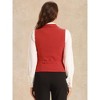 INSPIRE CHIC Women's Lapel Collar Dressy Versatile Racerback Waistcoat Suit Vest - 4 of 4