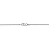 Black Bow Jewelry 1mm, 14k White Gold, Solid Parisian Wheat Chain Necklace - 4 of 4