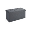 GlasFlength Ottomans and Benches, Stylish and Functional Storage for Every Room, Designs for Bedroom, Living Room, Playroom, Gray,30.3”*15”*15" - 4 of 4