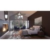 Urban Ambiance Luxury Modern Indoor Ceiling Fan,  15.8"H x 52"W,  Brushed Nickel, UHP9210 - 2 of 4