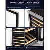 Built-in Red Wine Cellar CB-408B, 154 Bottles of Large Capacity, Double Temperature Area Precision Care, Black Glass Door - 4 of 4