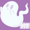 Girl's Design By Humans Boo Cute Ghost Halloween cute design By BoogieCreates T-Shirt - 2 of 3