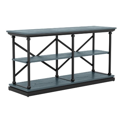 Tullymore Shelf Base Sofa Table Antique Blue/Black - miBasics