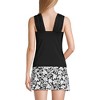 Lands' End Women's Chlorine Resistant Cap Sleeve High Neck Tankini Swimsuit Top - 2 of 4