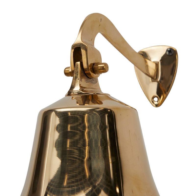 Brass Decorative Bell with Rope Detail - Olivia & May, 5 of 7