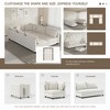 Modular 6-Seat Chenille Sectional Sofa Bed with Pillows, Free Combination Couch Set - 2 of 4